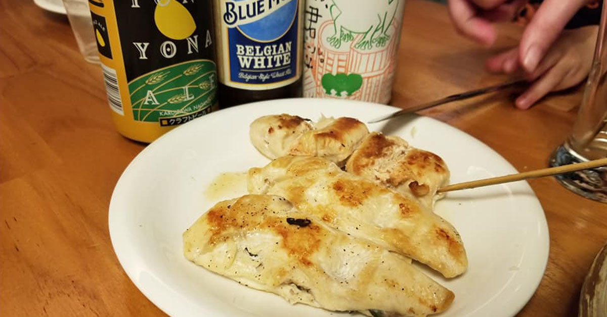 ささみ3兄弟とビール